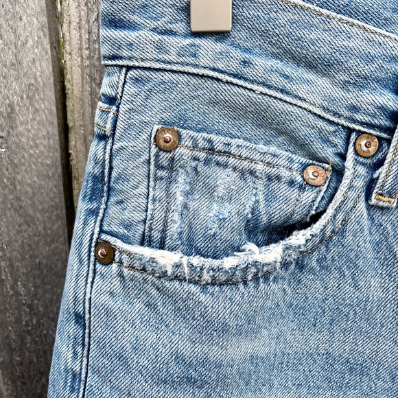 Agolde | Jamie High Rise Tapered Jeans In Shakedown (Light Blue) Size 26 - Picture 8 of 15